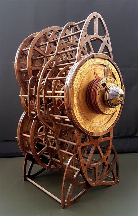 Antikythera Mechanism Prototype Wooden Gear Clock