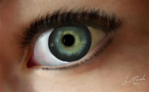 blue eye digital drawing  lunaroveda  deviantart