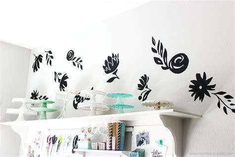 GIGANTIC Floral Vinyl Wall Decals - Printable Crush