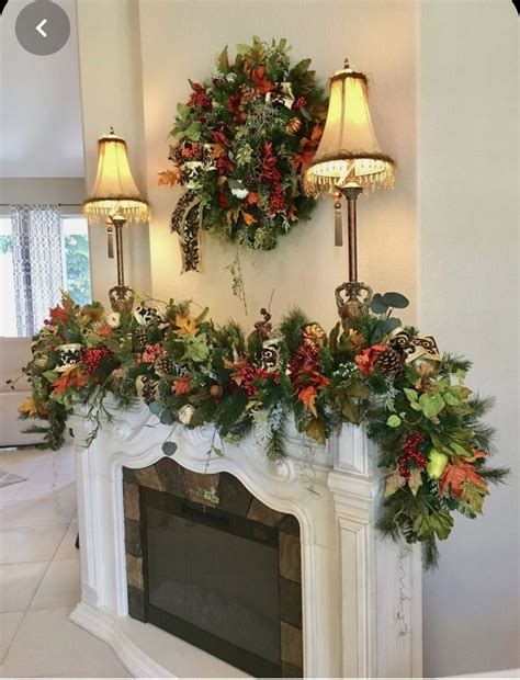 Pin By Magdi Magie On Kar Csonyi Dekor Ci Christmas Mantle Decor