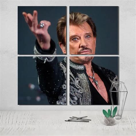 Johnny Hallyday Canvas Poster Photo Picture Wall Pictures For Living