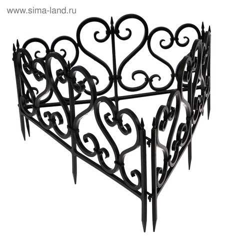 Декоративное ограждение для клумб из металла (69 фото) - красивые ...