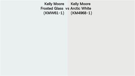 Kelly Moore Frosted Glass Vs Arctic White Side By Side Comparison