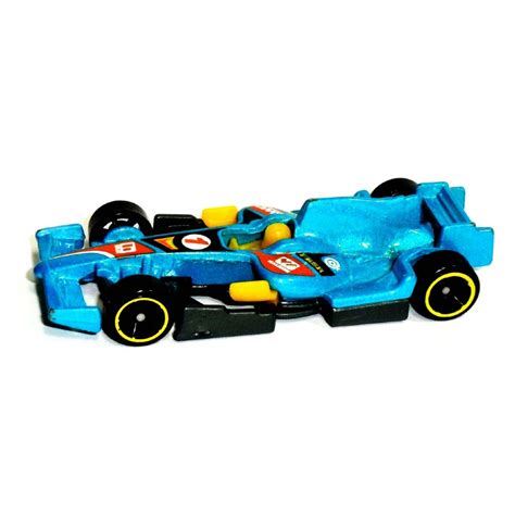 Коллекционная модель автомобиля F Racer HW Racing голубая Hot Wheels Mattel X