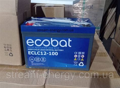 Аккумулятор Ecobat ECLC12-100 AGM для ИБП 100ач, для квартиры, дома ...