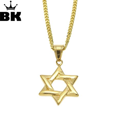 Jewish Jewelry Magen Star Of David Pendant Necklace Women Men Chain