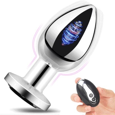 Vibrator Dildo Metal Anal Butt Plug Rotating Sex Toys Dong Masssager Anul EBay