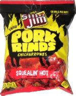 Slim Jim Pork Rinds Squealin Hot