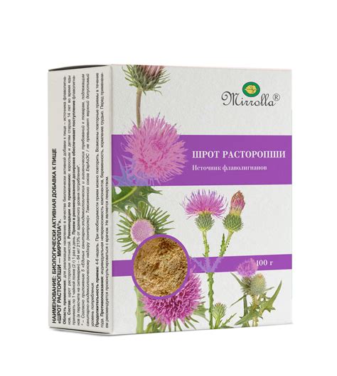 Шрот расторопши Мирролла 100гр - купить в интернет-магазине Novex