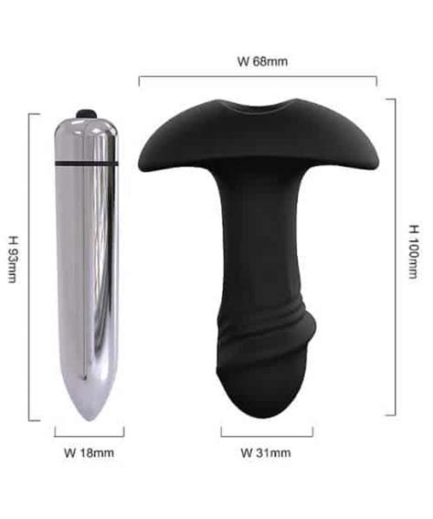 Plug Anal Vibração Preto de Silicone Macio Star Arrow S Hande Imagination Sex Shop