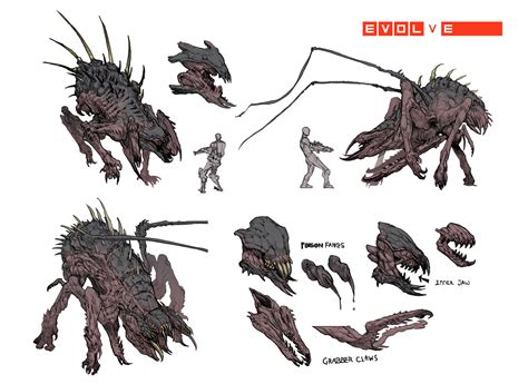 Evolve Creature Concept Art By Stephen Oakley 119 Escape The Level