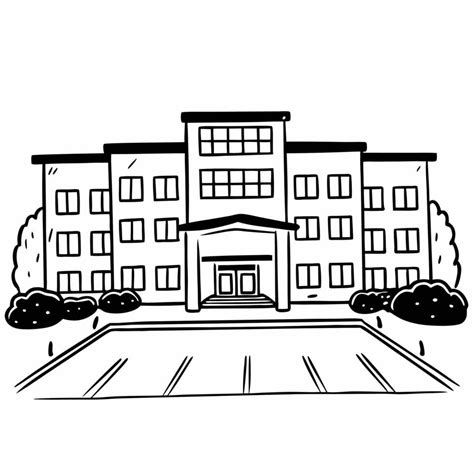 School building coloring pages free printable coloring pages 67442415