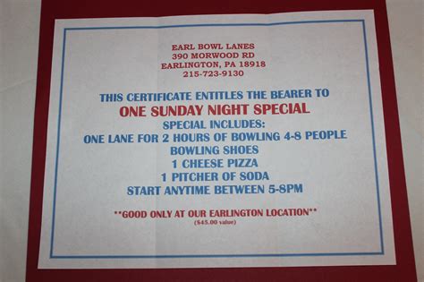 Earl Bowl Lanes Telford Pa