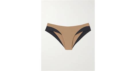 Marysia Swim Calacatta Two Tone Bikini Briefs In Natural Lyst