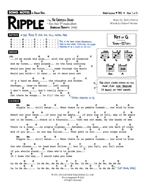 Ripple Guitar Chords
