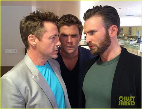 Robert Downey Jr., Chris Hemsworth & Chris Evans Are a 'Whole Lotta ...