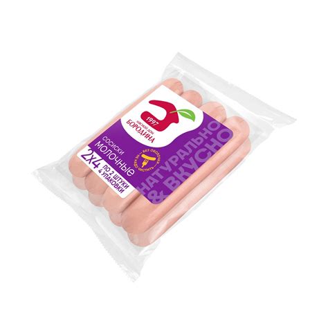 Купить сосиски молочные мясной дом бородина 480г с доставкой на дом в ...