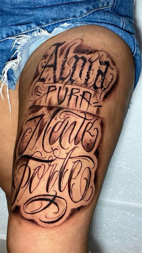 Frase Na Coxa Feminina - Minha Tattoo em 2024 | Frases para tatuagem feminina, Tatuagem na coxa ...