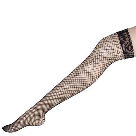 Women Stockings Mesh Sexy Socks Fishnet Thigh High Lace Top Hosiery Hot Tights EBay