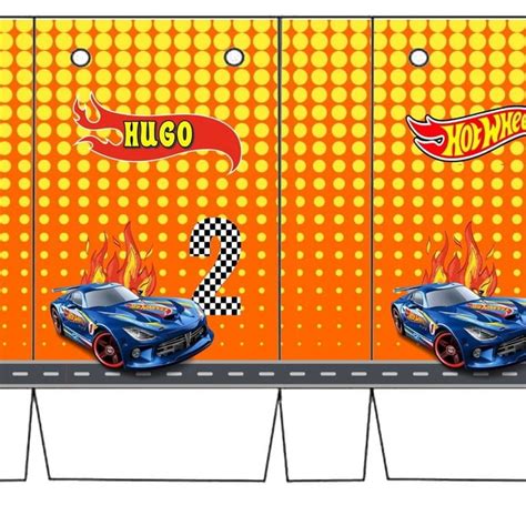 Arquivo Sacolinha Personalizada Tema Hot Wheels Tamanho Pp Elo