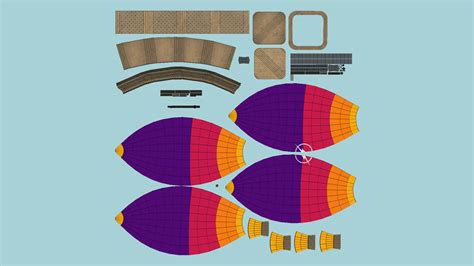 Hot Air Balloon 05 Purple 3D Model By Gsommer