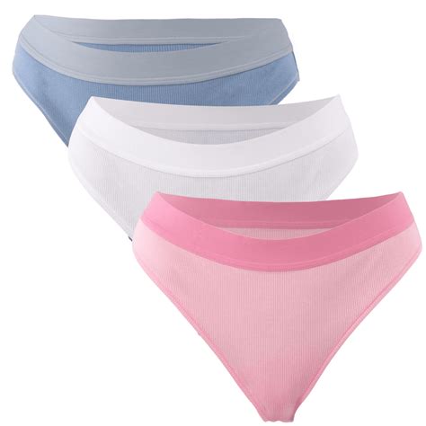 No Boundaries Ribbed Bikini Panties Pack Womens And Womens Plus Walmart