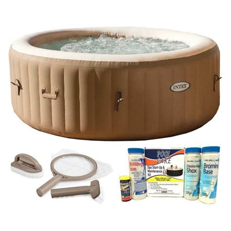 Intex Purespa Person Inflatable Spa Hot Tub With Maintenance Chemical Kits For Sale From
