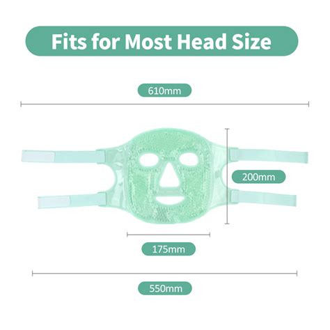 Customized Reusable Gel Beads Face Mask Hot Cold Compress