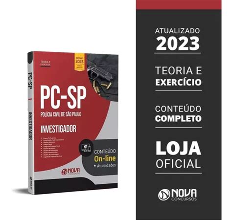 Apostila Pc Sp 2023 Investigador Parcelamento Sem Juros