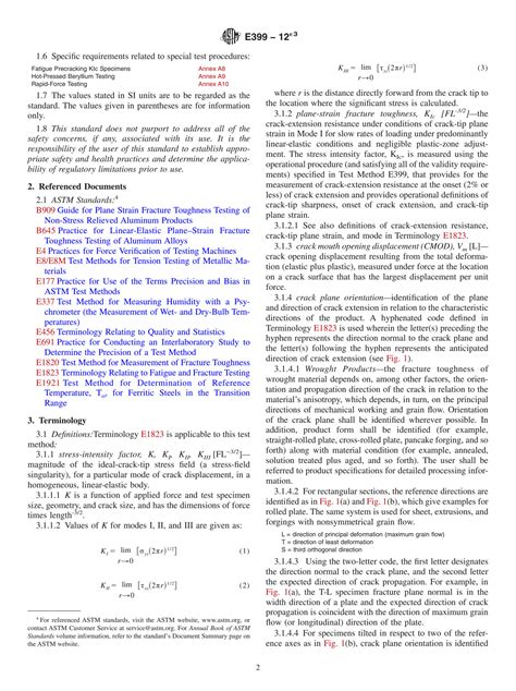 Solution E E Standard Test Method For Linear Elastic Plane