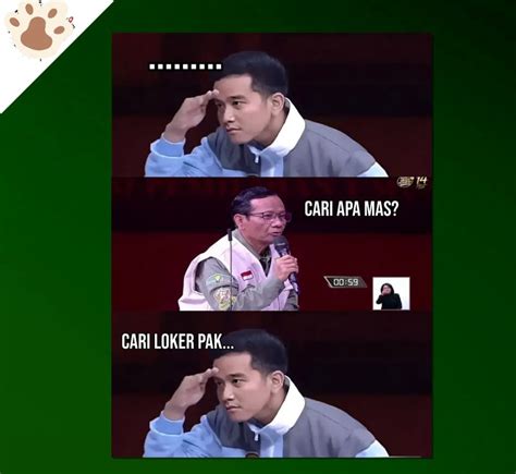 Meme Gibran Celingak Celinguk Cari Sesuatu