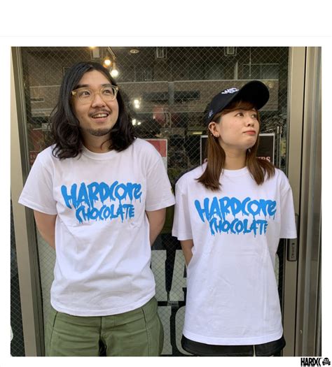 ハードコアチョコレート HARDCORE CHOCOLATE フルメルティッドハードコアチョコレート ベーシックロゴTシャツ バージンブルー SS TEE T 847BLEM WH