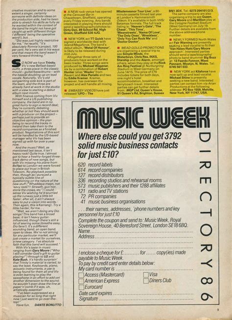 Kerrang Fan Page On Twitter April 17 1986 Kerrang Mayhem Vivian