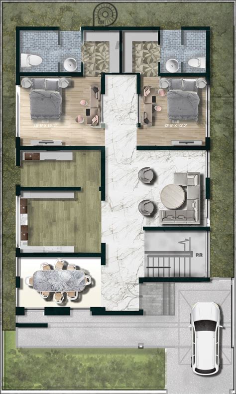 Rendered Floor Plan For Home Interior