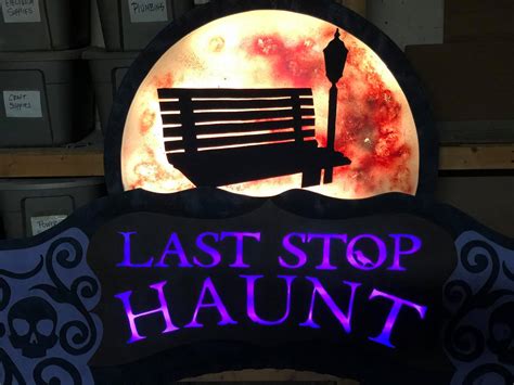 Cyclone Signs - The finished Last Stop Haunt sign. Here...