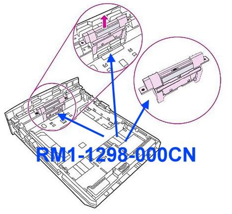 RM1-1298-000CN LaserJet 1160 / 1320 / 2400 Series Separation Pad OEM NEW HP