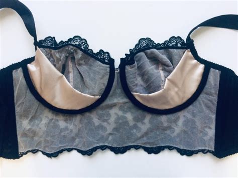 Black Lace Bra In French Calais Lace Nude Lining Marianna Giordana Paris