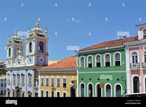 Church Brazil South America Houses Church Coloured Colourful