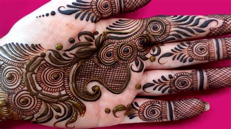 Pasiley Leaf Flower Mehandi Design Ll Back Hand Arabica Mehndi