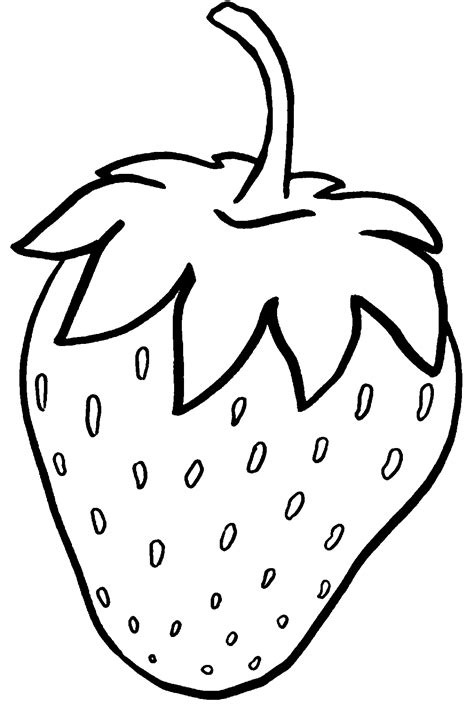 Большая клубника - раскраска №3987 | Printonic.ru