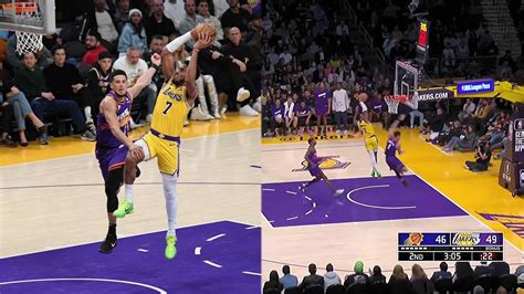 Watch La Lakers Troy Brown Jr Owns Devin Booker With A Vicious Dunk