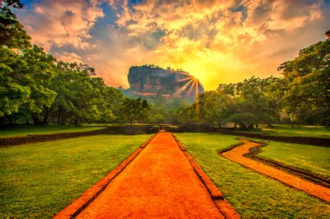 Sigiriya Rock Fortress jus after sunrise. Took this in February during ...