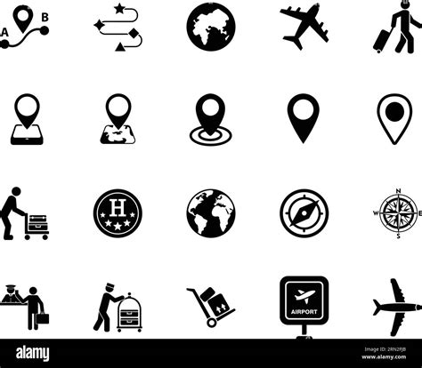 Travel icon set Stock Vector Image & Art - Alamy