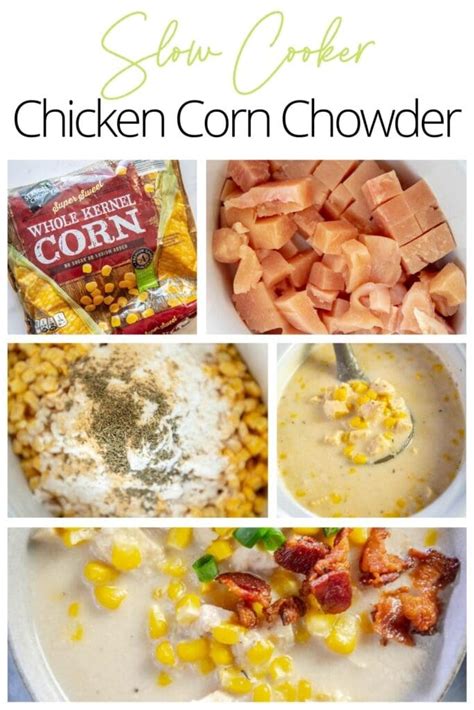 Slow Cooker Chicken Corn Chowder - Slow Cooker Gourmet