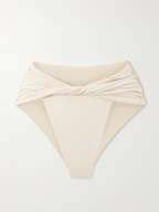 Magda Butrym Twist Front Ruched Bikini Briefs Net A Porter