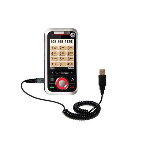 Coiled Power Hot Sync Usb Cable Suitable For The Motorola A With Both Data And Charge
