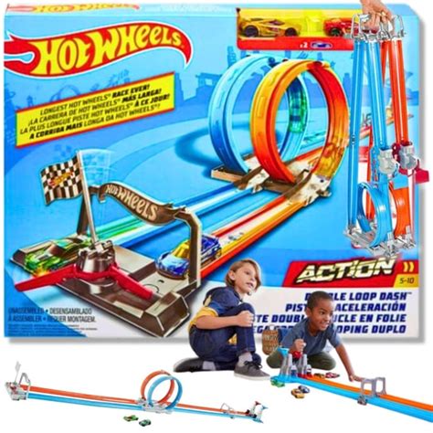 Hot Wheels Tor Wy Cigowy Ogromny Podw Jna P Tla W Autka W Zestawie Prezent Dla Dziecka Hot