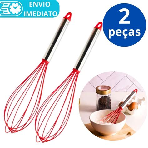 Batedor De Clara - KIT 2 Batedor de Clara Ovo Fouet Fue para Cozinha Casa Restaurante ...