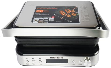 Обзор контактного гриля Redmond SteakMaster RGM-M819D с двусторонними ...
