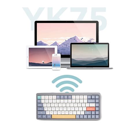 Feker Yk Low Profile Mechanical Keyboard Hot Swappable Bluetooth Wireless Tri Mode For Windows